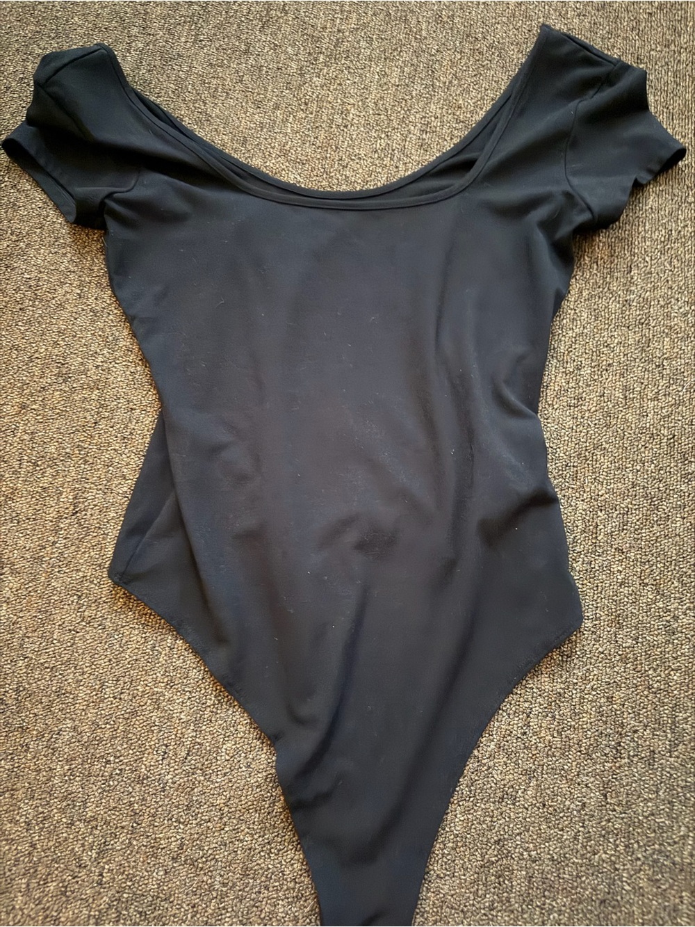 American Eagle Outfitters Black Scoop Neck Bodysuit